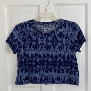 Aeropostale cropped printed tee size S